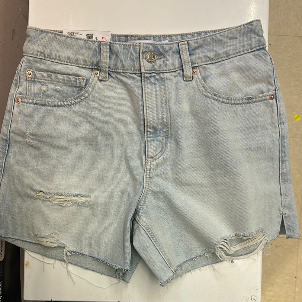 GARAGE NWT Vintage Cut Off Light Blue Denim Shorts